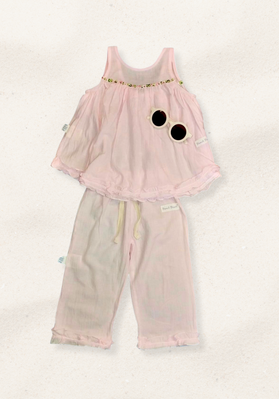 Mia Cotton Smock Dress - Pink