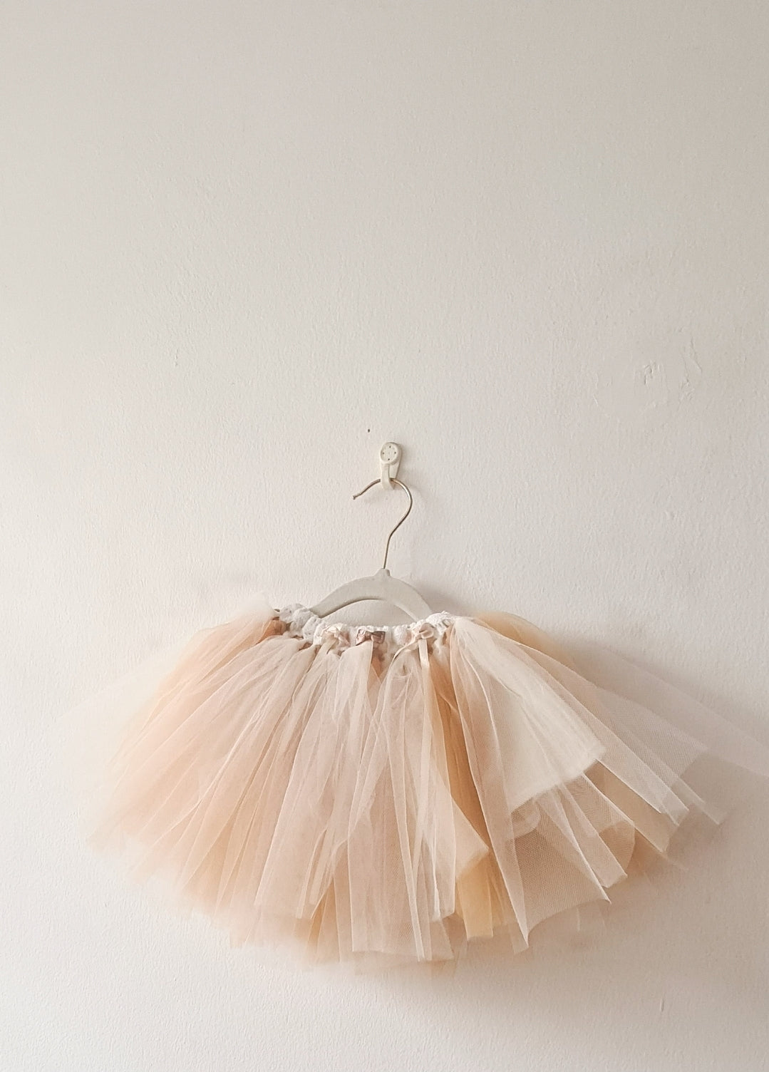 Neutral beige tutu skirt little girls fairy girl