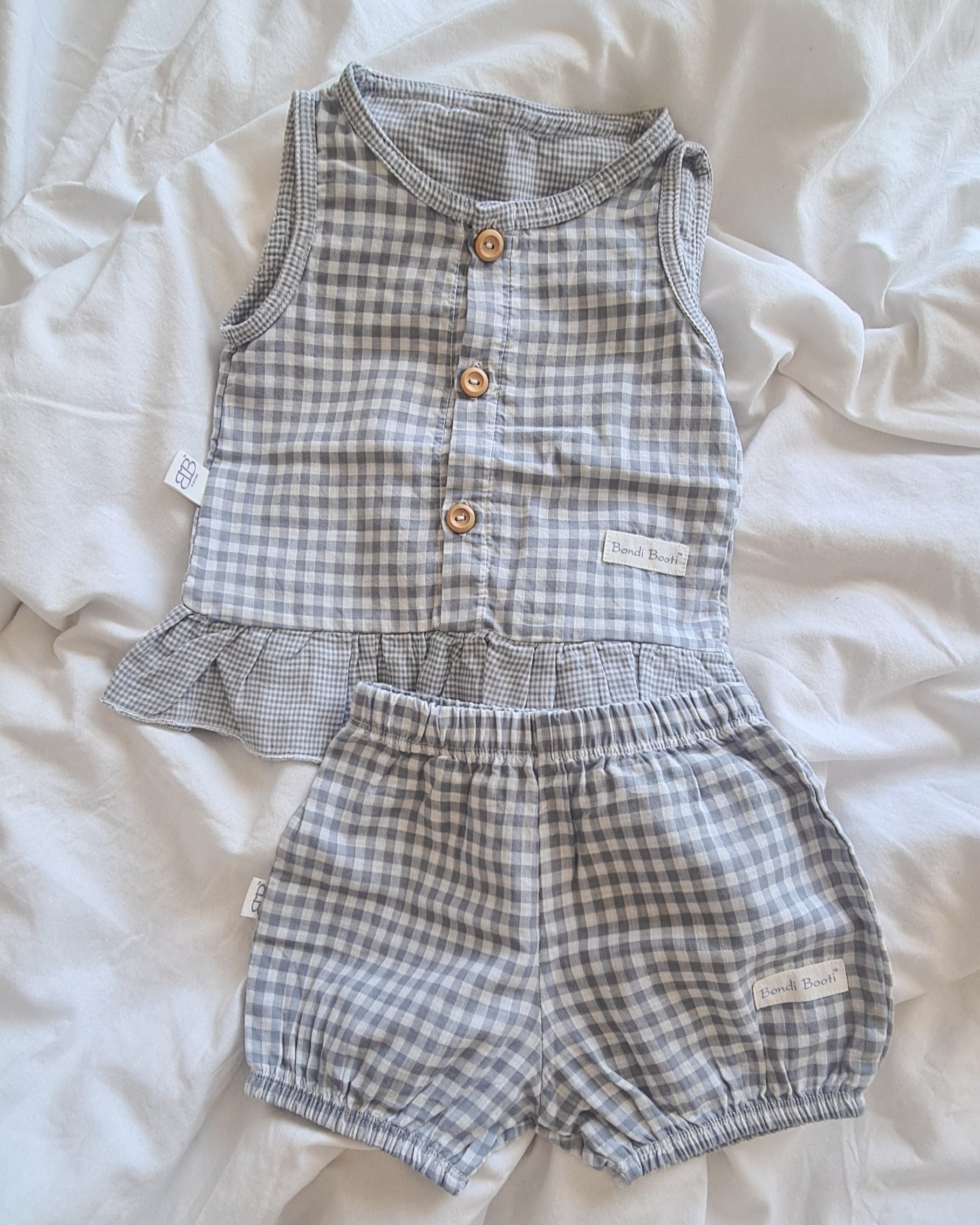 Gingham Frill Set