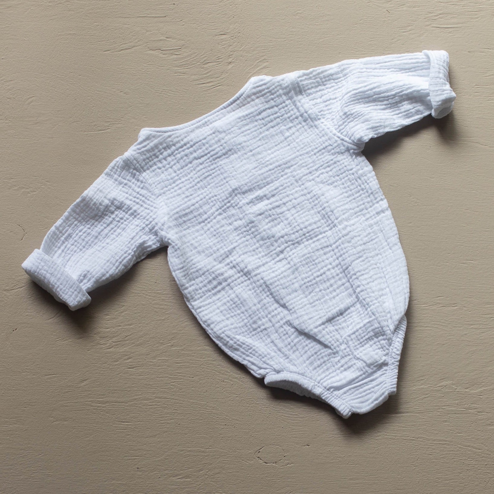 Neutral Baby bodysuit white romper jumpsuit organic cotton Australian made