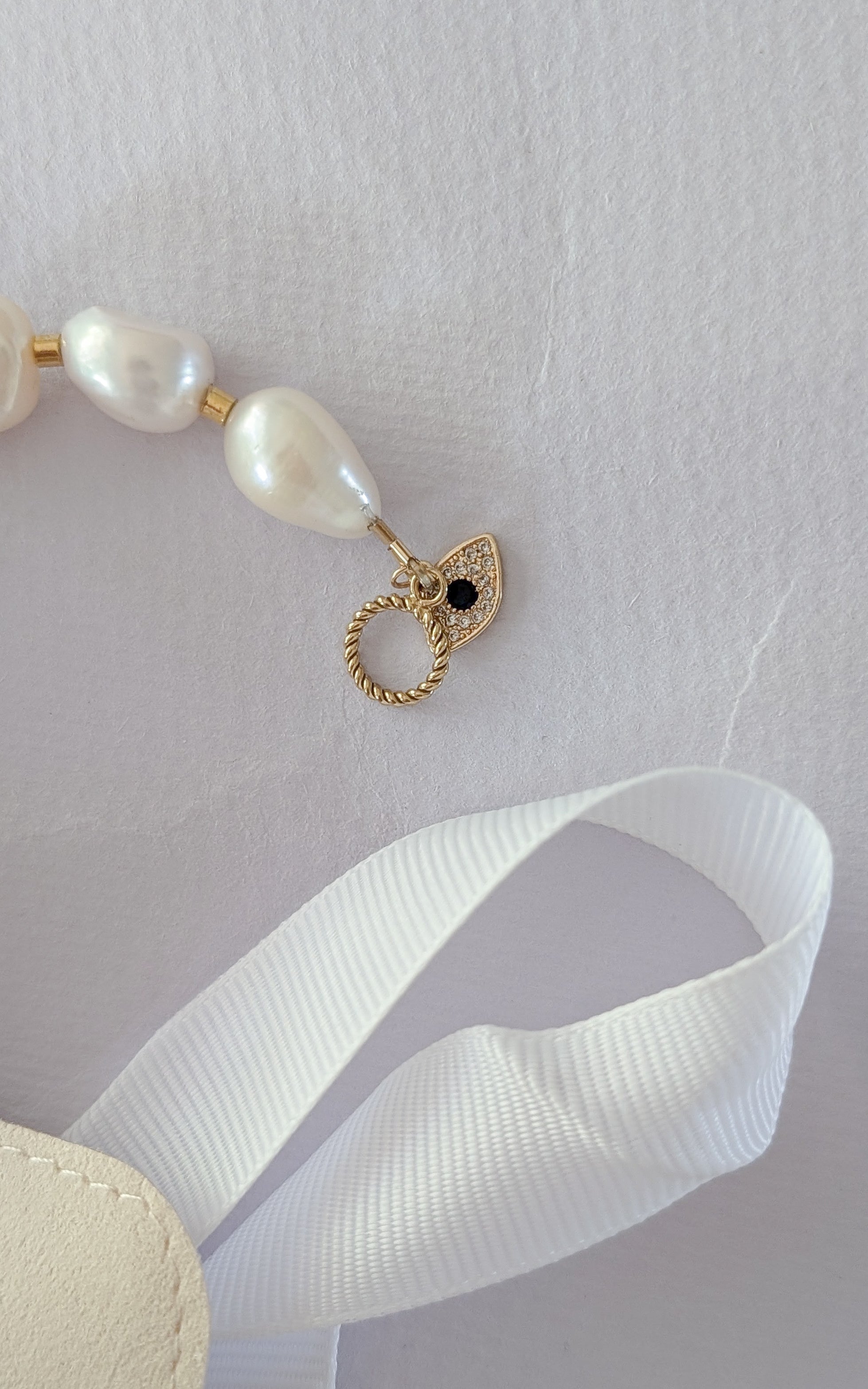 Something blue bridal statement bracelet 