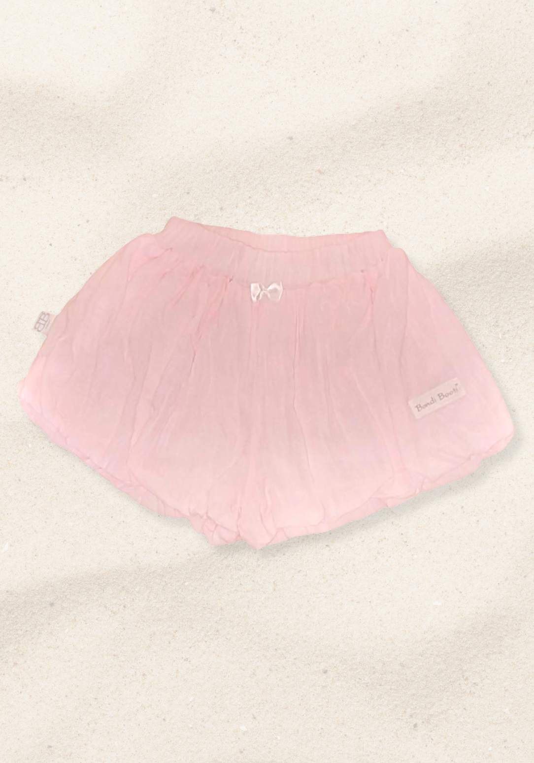Girls Linen Bubble Shorts - Pink