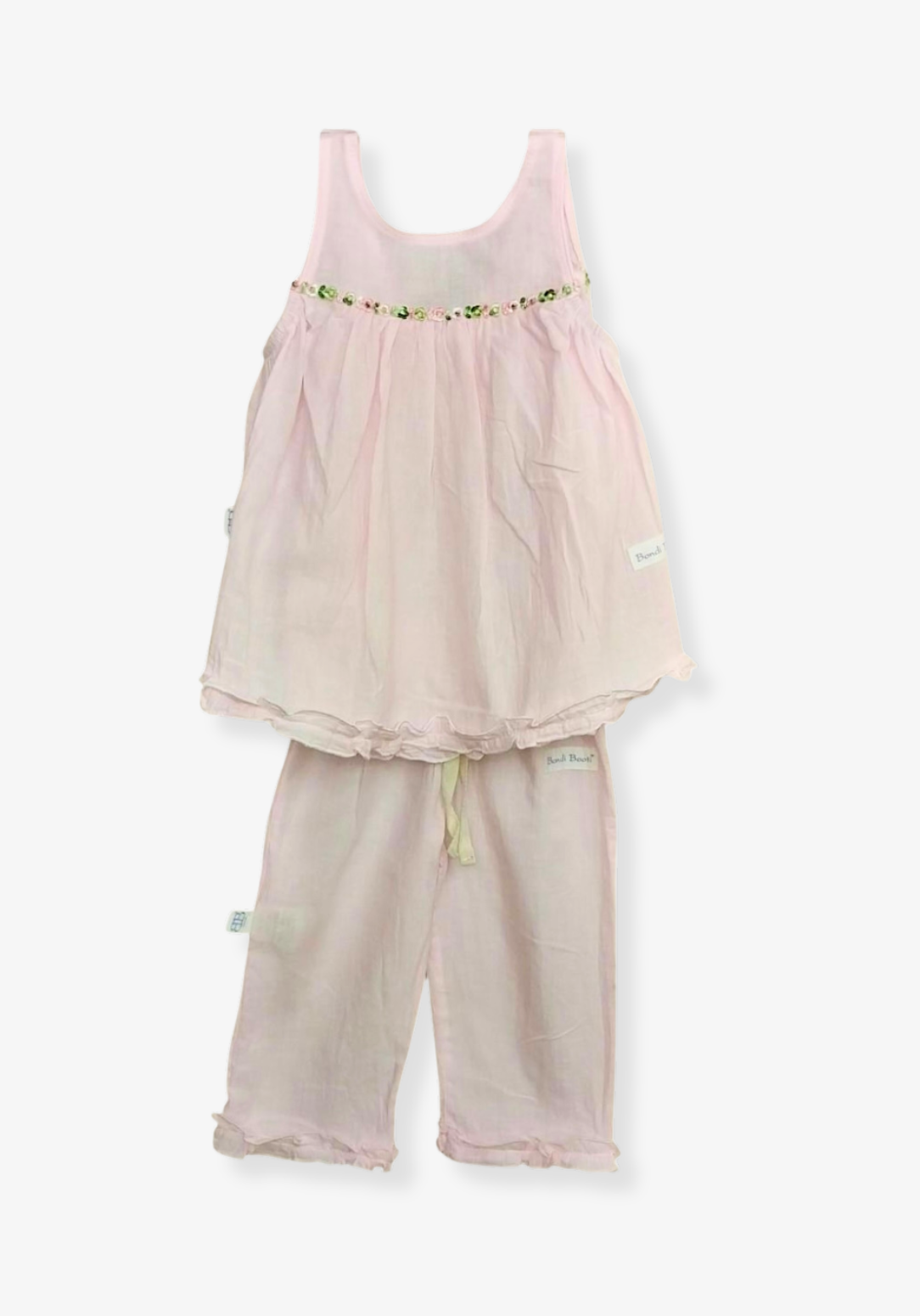 Mia Linen Smock Dress - Pink