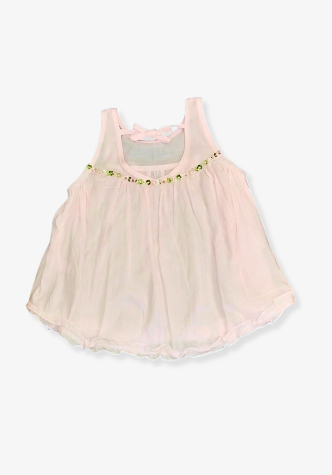 Mia Linen Smock Dress - Pink