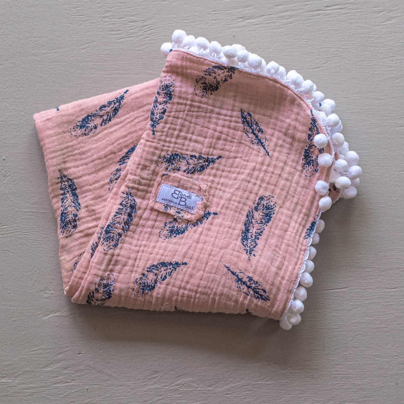 pink baby blanket muslin cotton