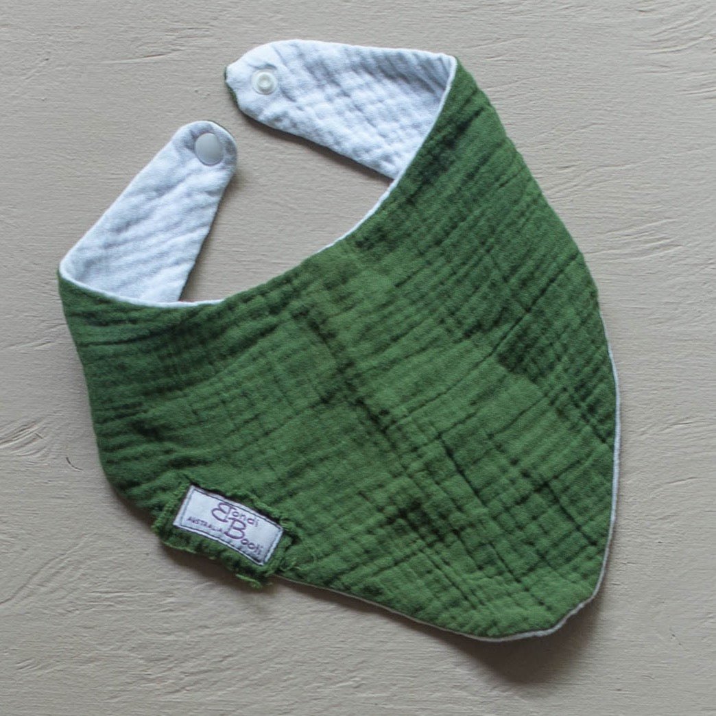 Neutral Baby absorbent bandana dribble bib organic cotton Australian made