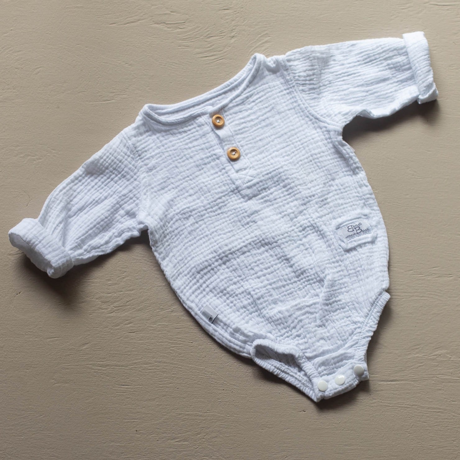  Neutral Baby bodysuit white romper jumpsuit organic cotton Australian made