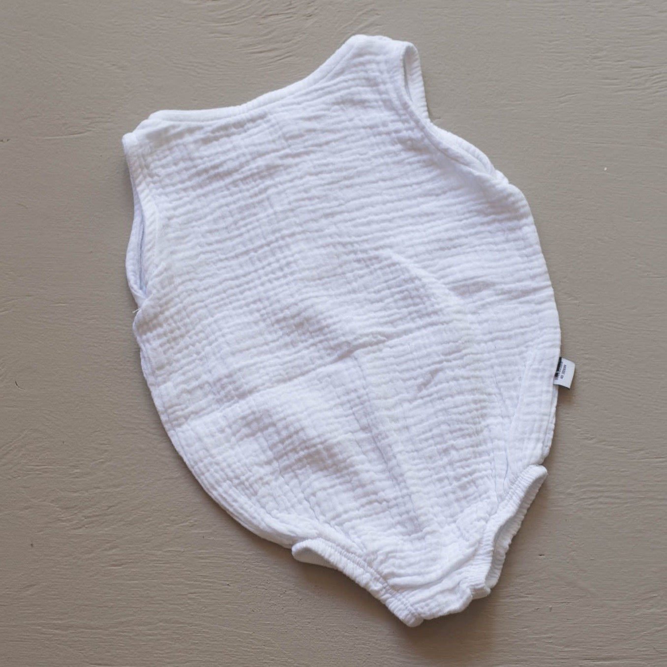 white baby romper jumpsuit onesie organic cotton Australian made