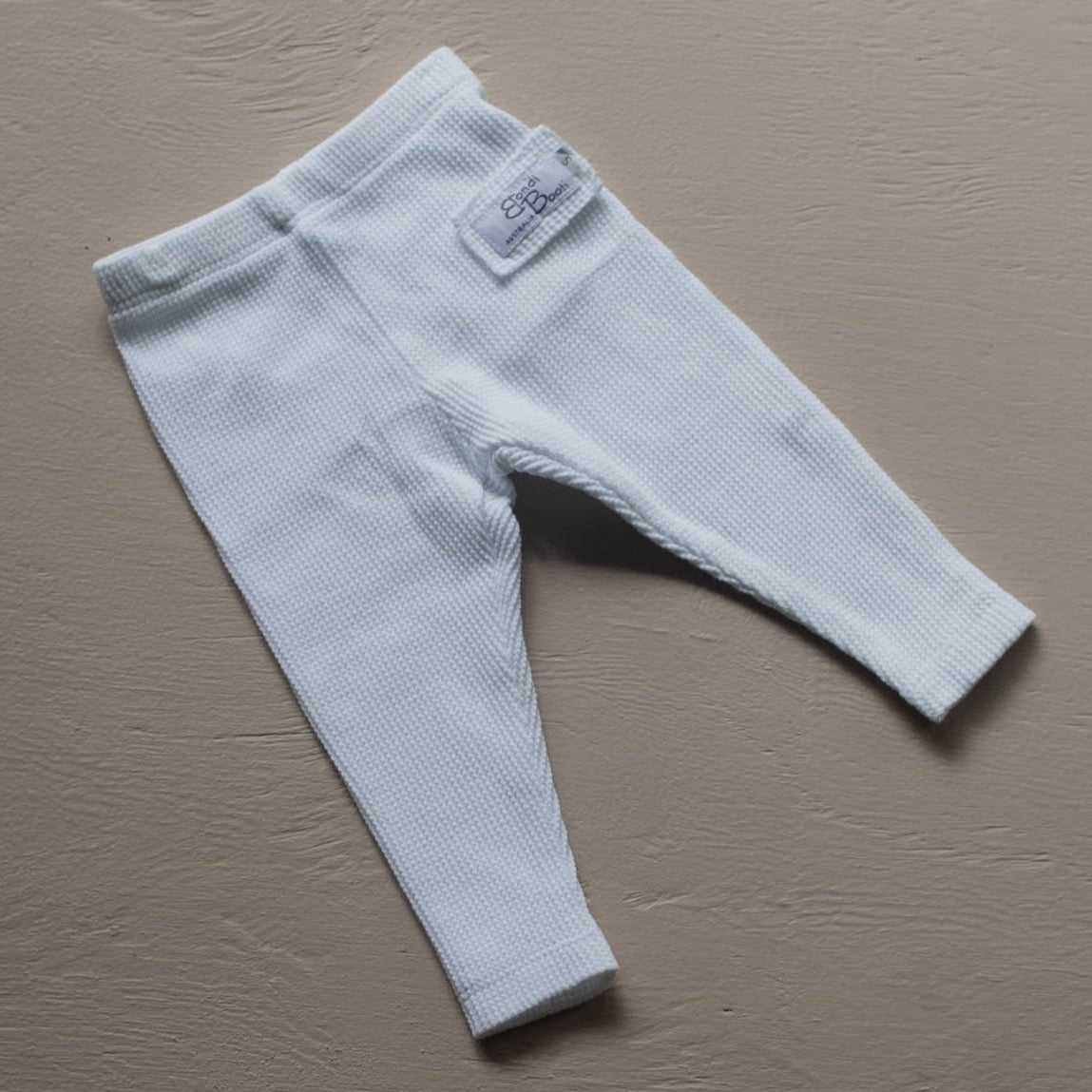 Ribbed Leggings newborn baby toddler white