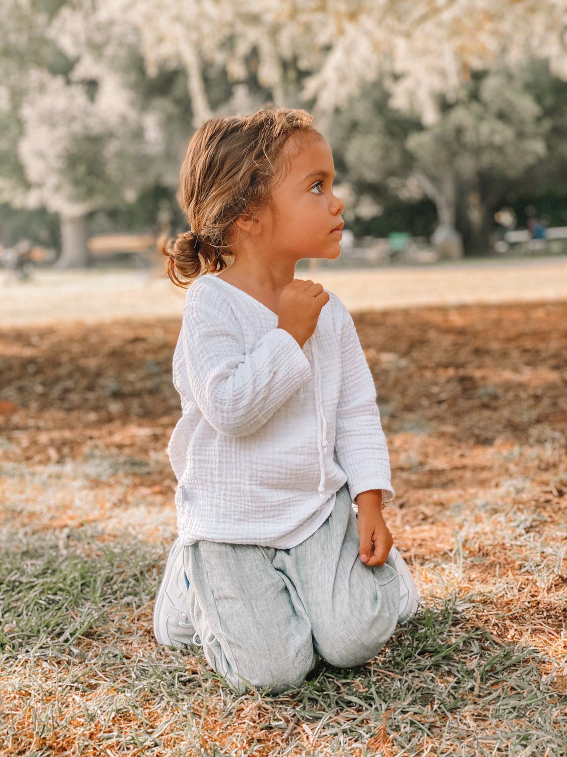 baby and toddler everyday top in white