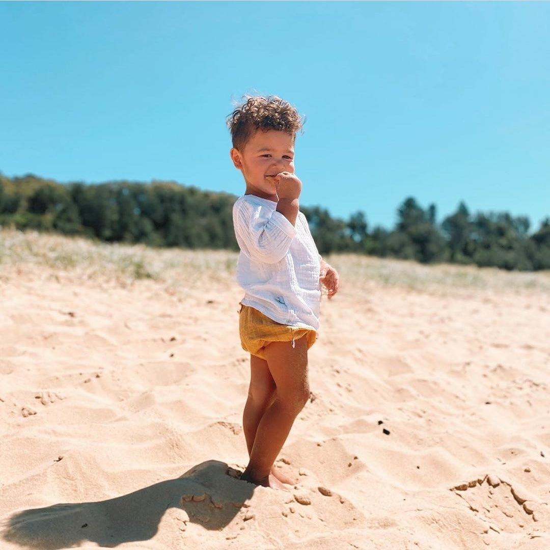 baby and toddler everyday top in white