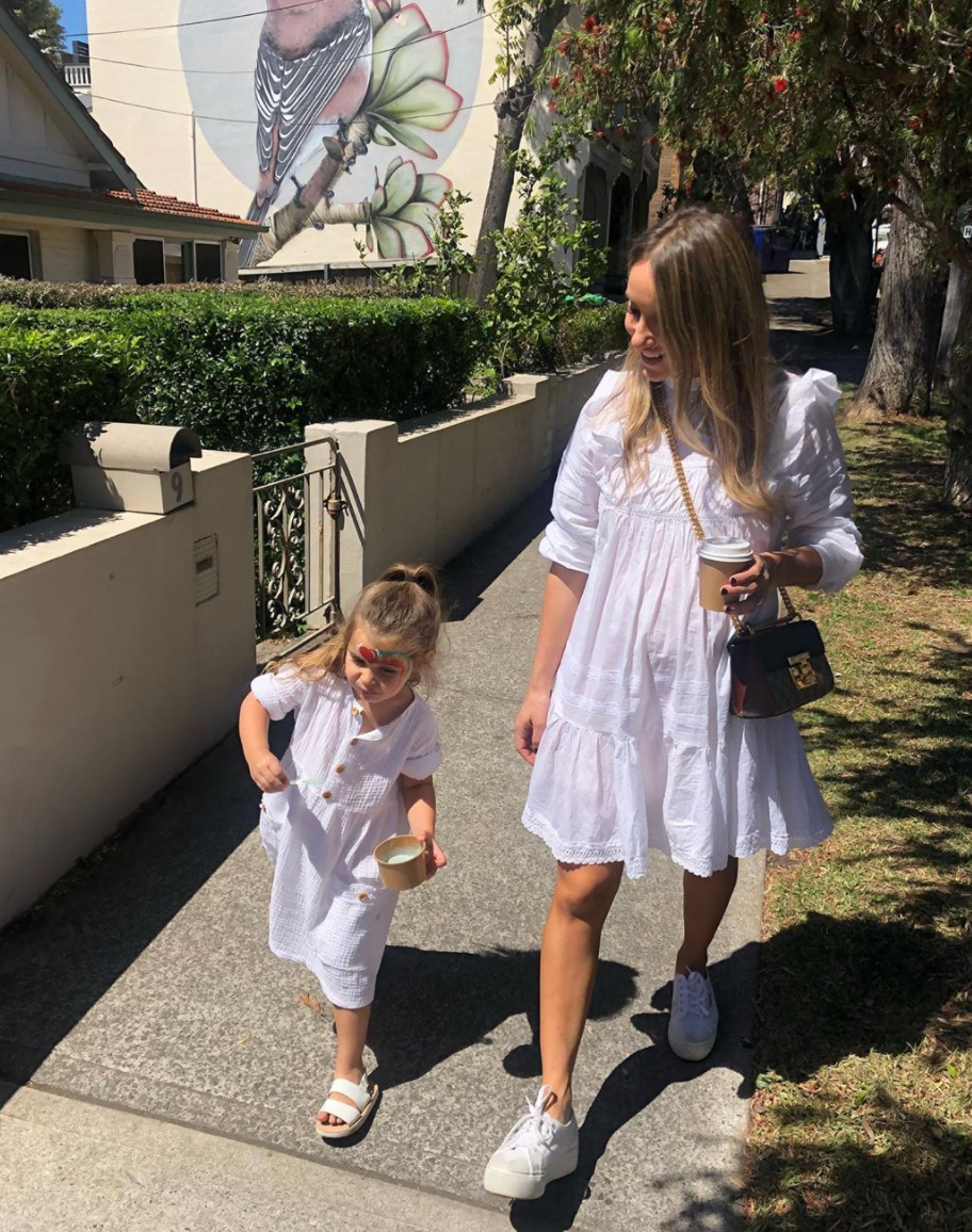 Toddler Kids Sun Dress Linen white