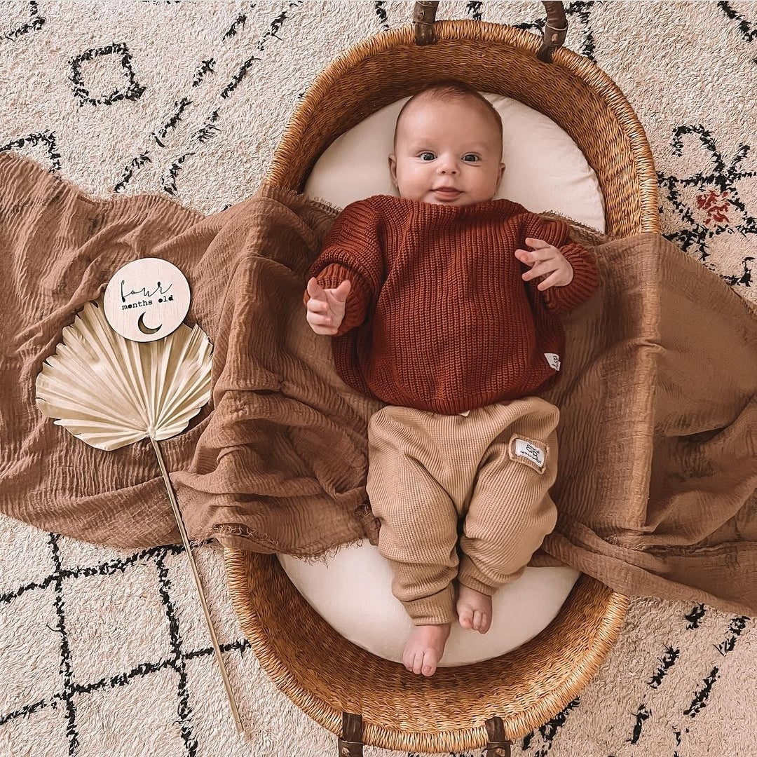 Ribbed Leggings newborn baby toddler beige
