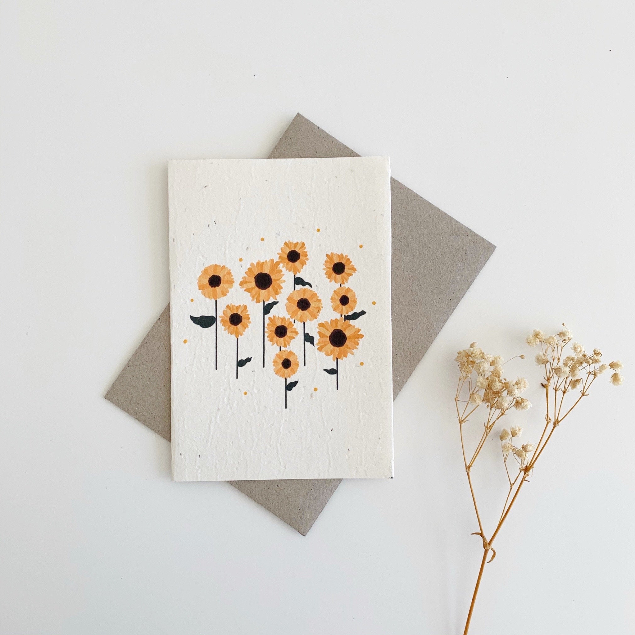 Sunflower Plantable Seed Card